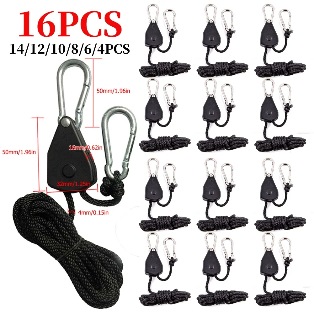 4-16pcs Pulley Ratchets Kayak and Canoe Boat Bow Stern Rope Lock Tie Down Strap - $21.20+