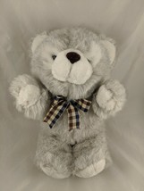 Fairview Gray White Bear Plush 13 Inch 1990 Stuffed Animal toy - $12.95