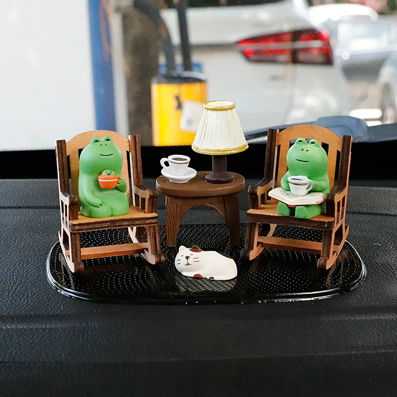 1PC Cute Animal Home Decoration Car Interior Accessories Frog Cat Car interior - £8.83 GBP+