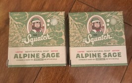 Dr. Squatch Limited Edition Men’s Natural Soap Alpine Sage Holiday Lot of 2 - £14.45 GBP