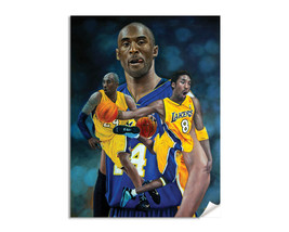 Kobe Bryant Los Angeles Lakers NBA Basketball Player Black Mamba Art Pri... - $24.99+