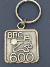 Keychain BRC Bowler 600 Series Brass Color Vintage - $11.35