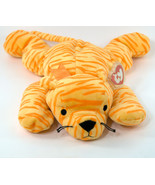Ty Pillow Pal Collection &quot;Purr&quot; Tiger 14&quot; Long Tags with Protector - £7.07 GBP