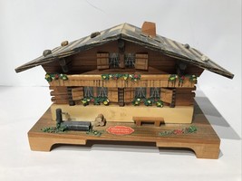 Vintage Reuge “The Happy Wanderer” Wooden Chalet Music Box - Working - £30.95 GBP