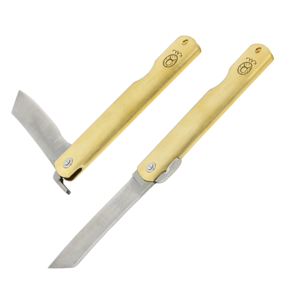 Kam Knife – HIGO - Traditional Carbon Steel - Brass Handle - Knife - $75.00