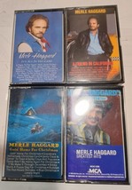 lot of 4 country Cowboy Merle Haggard Cassette Tapes - £15.72 GBP