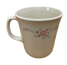 Corelle  Corning Coffee Tea Mug English Breakfast Rose Vintage 1994 Pink Pastel - £7.74 GBP