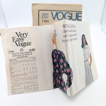 UNCUT Vintage Sewing PATTERN Vogue 7125, Very Easy Ladies 1978 Loose Fit... - £14.46 GBP