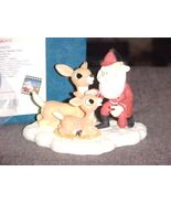 Enesco Rudolph Mom/Santa A Bright Future Awaits You Figurine MIB #104873... - €214,83 EUR