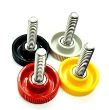 1/4&quot;-20 Knurled Thumb Screw Bolts with Round Clamping Knob Stainless 4 Pack - £9.15 GBP+