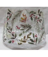 Yankee Candle Clear Crackle Jar Shade J/S Christmas WINTER BERRIES - $46.74