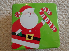 Santa with a Candy Cane Tin Box (#2785)  - £9.42 GBP