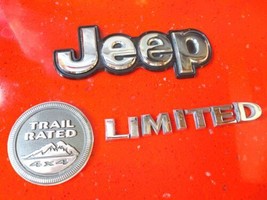 11-17 JEEP COMPASS LIMITED TRAIL RATED REAR TRUNK EMBLEM LOGO BADGE USED - $26.99