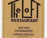 The Loft Restaurant Menu West 37th Topeka Kansas - £13.93 GBP