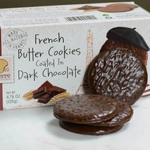 French Butter Cookies Coated in Dark Chocolate - 12 boxes - 4.76 oz ea - $68.54