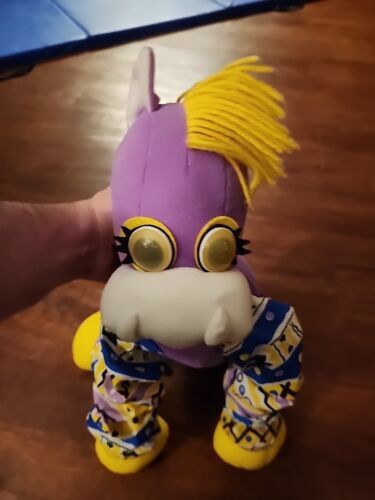 Rare Tiger Toys Silly Friends Silly Filly Horse w Sound 1992 yellowed abdl furry - $27.98