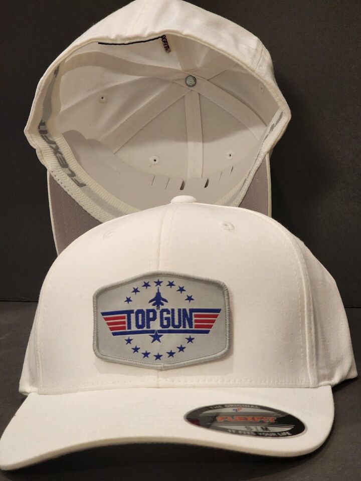 US MAIL TOPGUN Coors Miller Budweiser POW Pendleton White 6 Panel Flexfit Hat