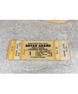 BRYAN ADAMS UNUSED 1987 CONCERT TICKET TINGLEY COLISEUM ROCK BAND USA Brian - $7.98