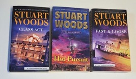 3 STUART WOODS  Novels Paperback Books Lot 3 Fast &amp; Loose  Plus 2 More - £7.93 GBP