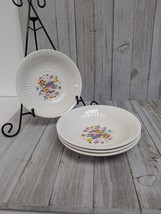 Set 4 Regal Charm Dessert Bowls Cream Floral Mug Sebring OH - $14.97