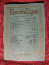 Readers Digest January 1935 Ignace Paderewski Tom Thumb John Tunis George Creel  - £6.45 GBP