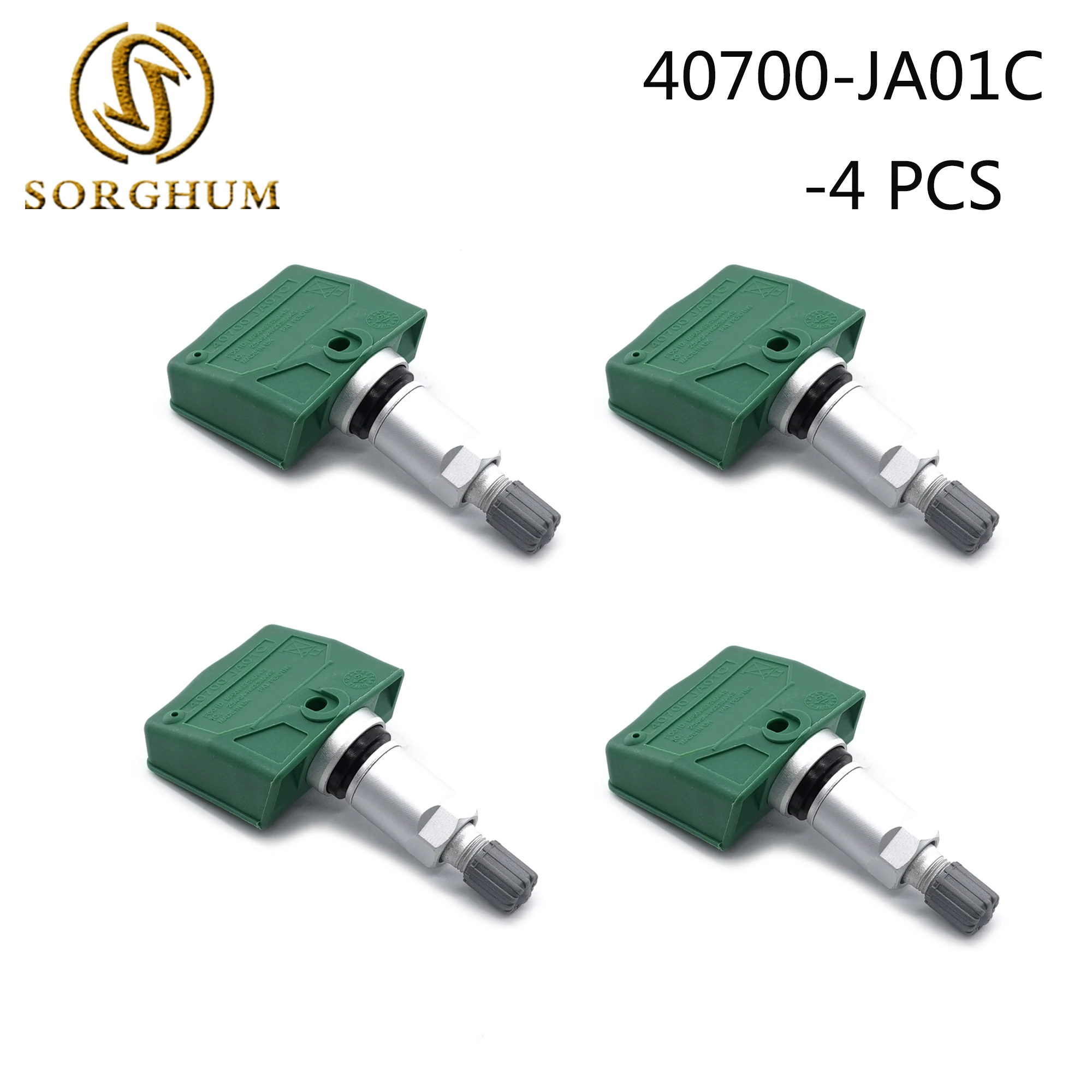 Sorghum 4PCS Tire Pressure Sensor For 2008 2009 2010 GT-R 315MHz 40700-JA01C 407 - £149.19 GBP