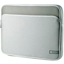 Hp Genuine WW555AA#ABL Silver Notebook Sleeve W/POCKET, Up To 14", 6 Pack - New! - $13.29