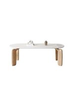 Luxurious Modern Oval Wood Dining Table for Elegant Spaces - $2,279.99