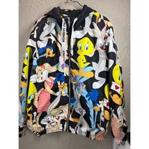 Members Only Looney Tunes-Full Zip Hooded Jacket Bugs Tweety Adult Size ... - $652.13 MXN