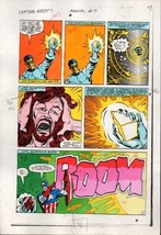 1983 Captain America Annual 7 page 21 Marvel Comics original color guide artwork - £27.85 GBP