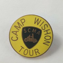 Vintage Motorcycle Pin S.C.M.A Camp Wishon Tour Vest / Hat Pin M/C - $8.99