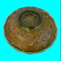 Westmoreland Amethyst Carnival Glass Bowl Pillow Sunburst 7.5” D - £18.73 GBP