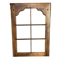 Wood &amp; Glass Paned Window from Curio Hutch Repurpose - £31.28 GBP