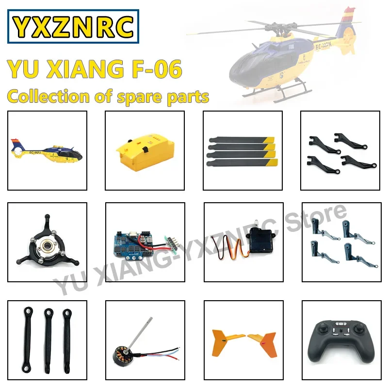 YU XIANG EC135 Scale Fuselage F06 6CH RC Helicopter All spare parts Shell - £6.41 GBP+