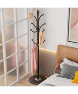 Black Coat Rack Freestanding, Metal Coat Hanger Stand, High-Grade Entryw... - $77.97