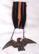 C1920 Antique Masonic American Eagle Lodge Medal Badge - £39.56 GBP