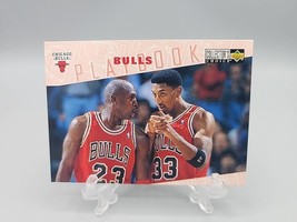 1996-97 Collectors Choice Bulls Playbook #370 Michael Jordan Pippen Chicago Card - £7.86 GBP