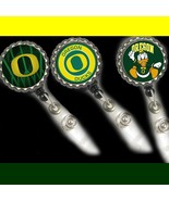 Oregon Ducks lot of 3 work Retractable Reel ID Badge Holder nurse cna PT... - $13.71