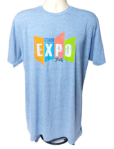 New! Stark Expo 74 T-shirt XL SDCC 2009 Iron Man 2 Marvel Tony Rare Movi... - $37.22