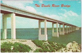 Postcard Devil&#39;s River Bridge Highway 90 West Of Del Rio Texas - $5.93