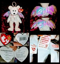 1998 Halo Bear TY Vintage Beanie Baby *No Signs Of Wear* MINT RETIRED #431 Tag - £17.93 GBP