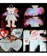 1998 Halo Bear TY Vintage Beanie Baby *No Signs Of Wear* MINT RETIRED #4... - £17.88 GBP