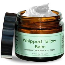 Handmade Whipped Tallow Balm Moisturizer Grass Fed Organic Face Body Cream Rich  - £39.70 GBP