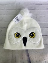 Harry Potter Hedwig Gryffindor Logo Knit Pom Cuff Beanie Hat Cap Adult OSFM - £23.72 GBP