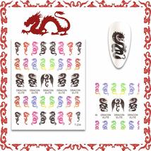 New Luxury Design Nail Foil Self Adhesive Mix Color Chinese Words Patter... - £8.44 GBP