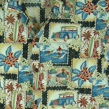 Vtg Evergreen Mens Hawaiian Aloha Shirt Sz Small Woody Surfing Floral Pa... - £13.16 GBP