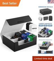 Waterproof Card Deck Case for 1800+ Trading Cards - Magnetic Closure Box - $45.00