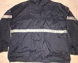 American Eagle ~ Vtg Men’s Navy Blue Thin Jacket Windbreaker Pullover Pl... - $15.85