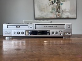 SANYO DVW-6000 4 HEAD HIFI DVD VCR VHS COMBO PLAYER WITH REMOTE. READ - £14.64 GBP