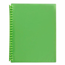 Marbig A4 Refillable 20P Insert Cover Display Book - Lime - $18.63